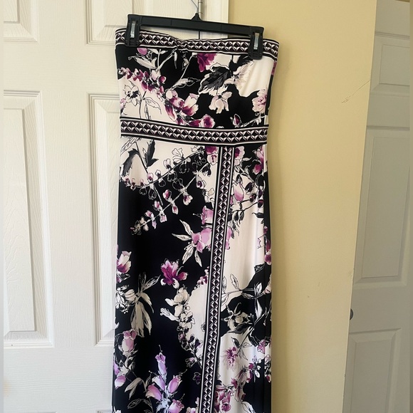 White House Black Market Strapless Maxi Dress - Picture 3 of 6